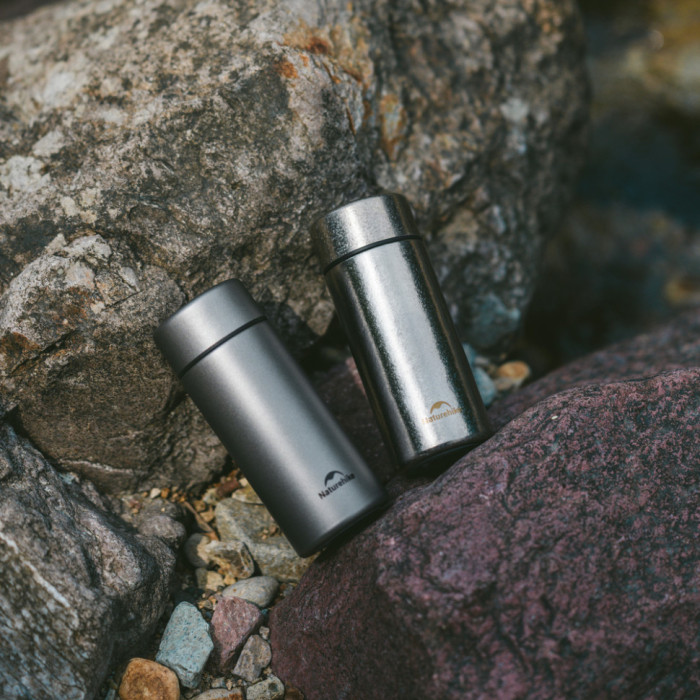 Термос Naturehike CNK2550CF017, титан, 0.2 л, светло-серый (6977465868091)