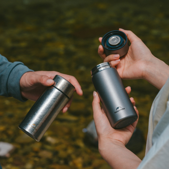 Термос Naturehike CNK2550CF017, титан, 0.2 л, светло-серый (6977465868091)