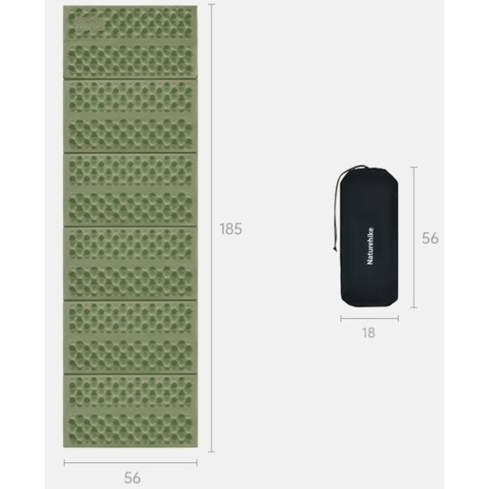 Килимок складаний IXPE Naturehike CNK2550WS030, 18 mm, Green (6977465868206)