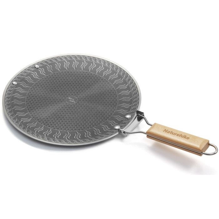 Сковорода з нержавіючої сталі зі складаною ручкою Naturehike CNK2550CF011, 29,5 х 29,5 см (6977465868473)