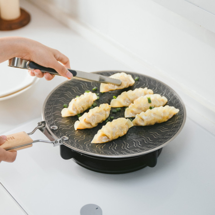 Сковорода з нержавіючої сталі зі складаною ручкою Naturehike CNK2550CF011, 29,5 х 29,5 см (6977465868473)