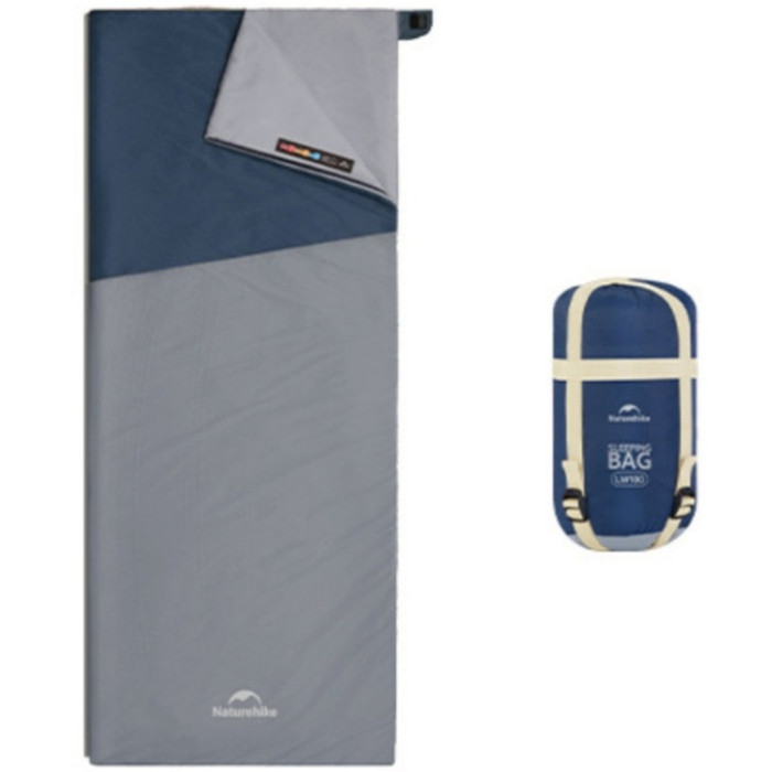 Спальний мішок Naturehike LW180 CNK2550WS026 Sunny Day PL01, (14°C) XL, Blue (6977465868602)