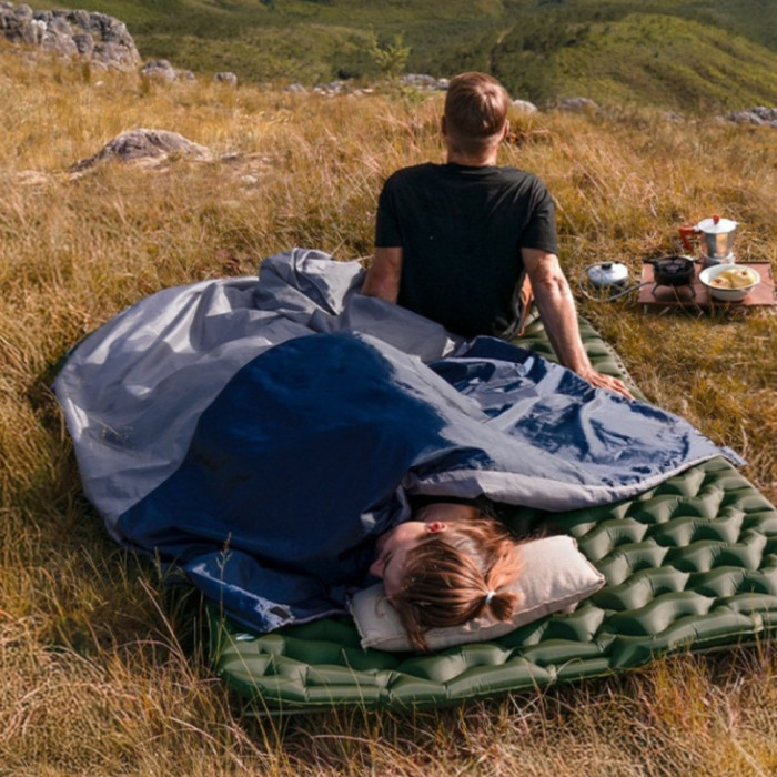 Спальний мішок Naturehike LW180 CNK2550WS026 Sunny Day PL01, (14°C) XL, Blue (6977465868602)