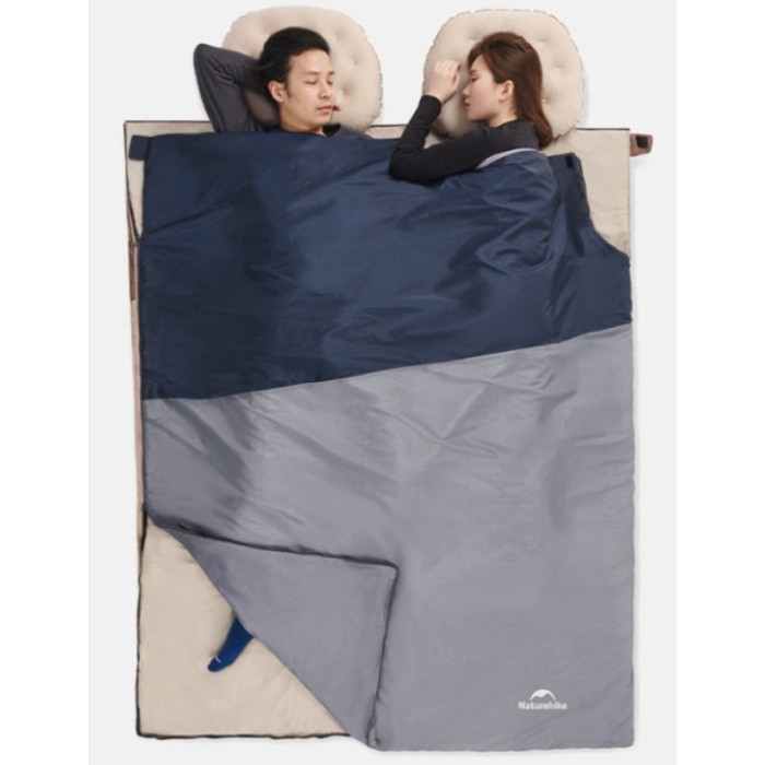 Спальний мішок Naturehike LW180 CNK2550WS026 Sunny Day PL01, (14°C) XL, Blue (6977465868602)