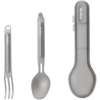 Туристичний набір ложка-виделка NexTool Titanium Tableware Set, титан (NE20132)