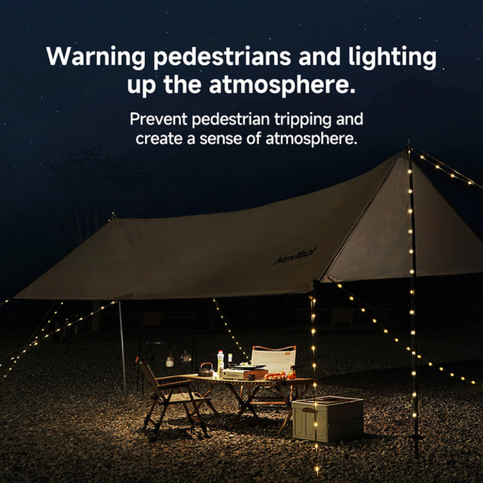 Кемпинговая гирлянда - маячок 2в1 Nextool Twinkle Light, 1,5 м, на батарейке (NE20282)