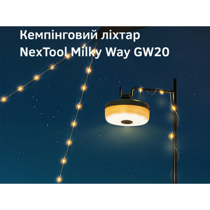 Кемпинговый фонарь-гирлянда NexTool Milky Way - GW20, белая (20 метров) (NE20328)