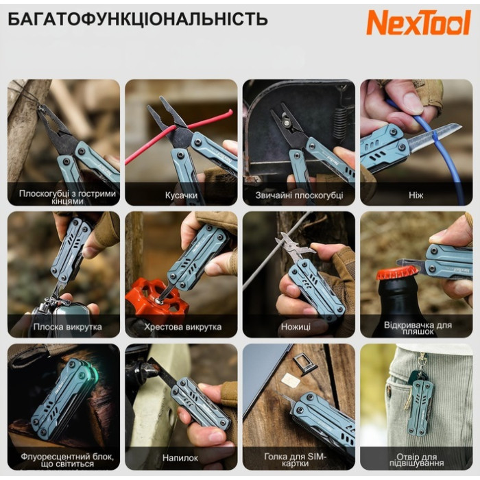 Мультитул NexTool Mini Sailor S11 Pro (NE20382A)