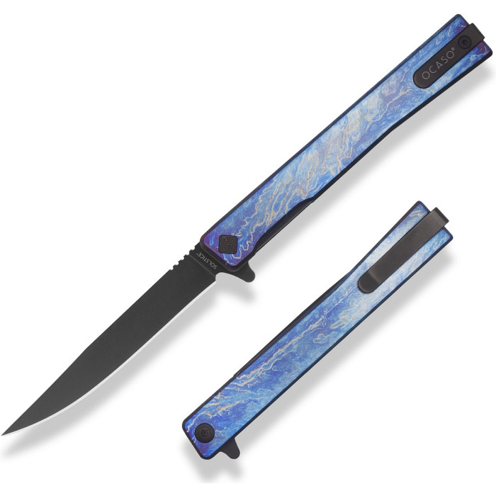 Ніж складаний Ocaso Anodized Titanium Solstice, Black PVD (10DBB)