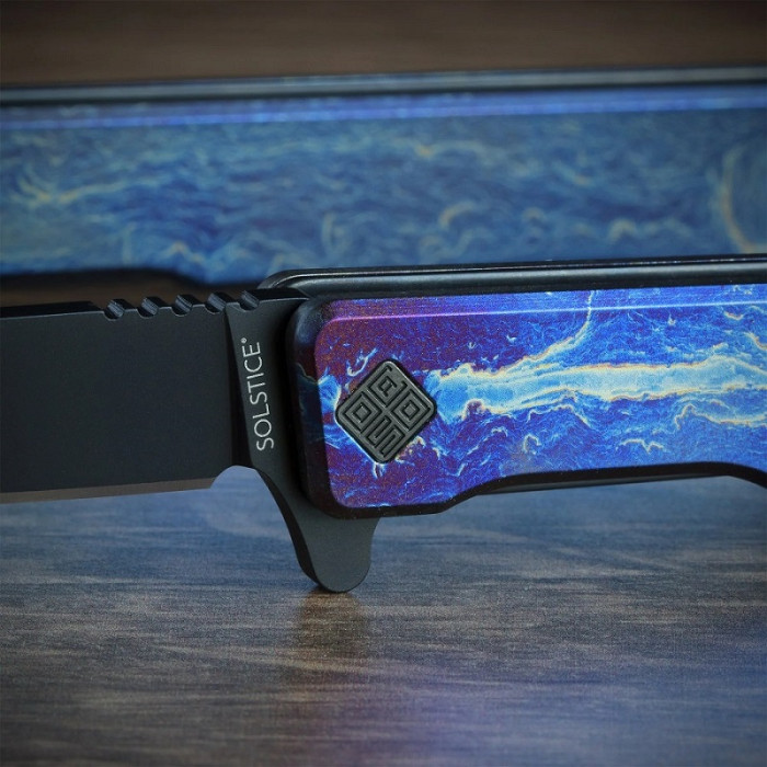 Ніж складаний Ocaso Anodized Titanium Solstice, Black PVD (10DBB)