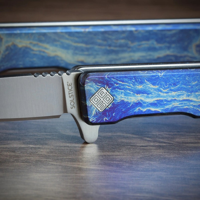 Ніж складаний Ocaso Anodized Titanium Solstice, Satin Finish (10DBS)
