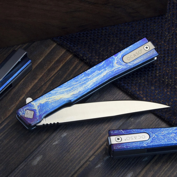 Ніж складаний Ocaso Anodized Titanium Solstice, Satin Finish (10DBS)