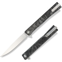 Нож складной Ocaso Engraved Titanium Solstice, Topo + Satin Blade (10ETS)