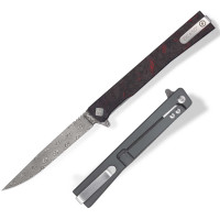 Нож складной Ocaso Solstice, Fat Carbon, Red (10IFR)