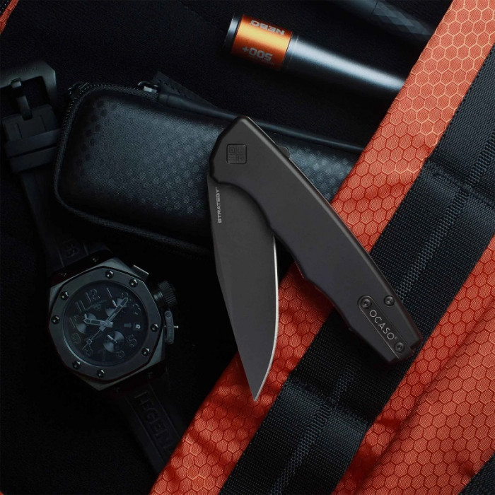 Ніж складаний Ocaso Strategy, Black Aluminum / Black Blade (29BAB)
