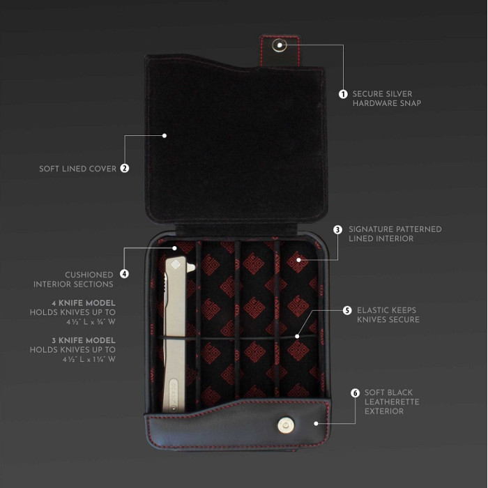 Кейс для зберігання 3 ножів Ocaso Knife Storage Case, 3 Section (88CST)