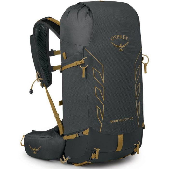 Рюкзак Osprey Talon Velocity 30 dark charcoal/tumbleweed yellow - S/M (009.3543)