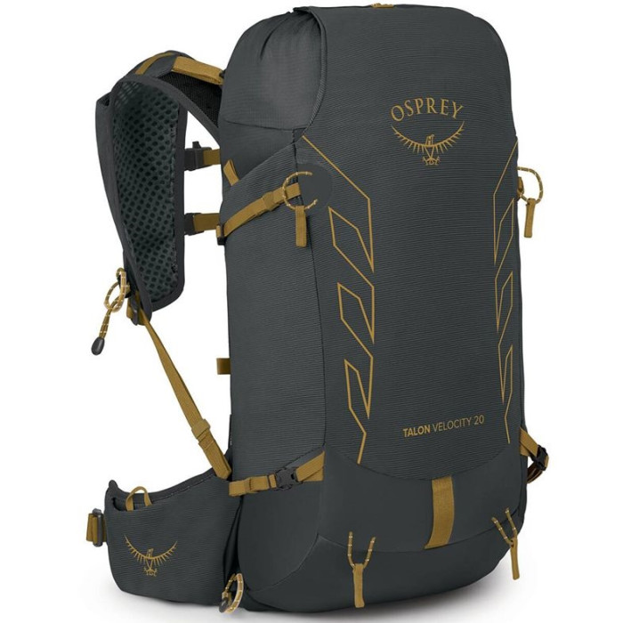 Рюкзак Osprey Talon Velocity 20 dark charcoal/tumbleweed yellow - S/M (009.3546)