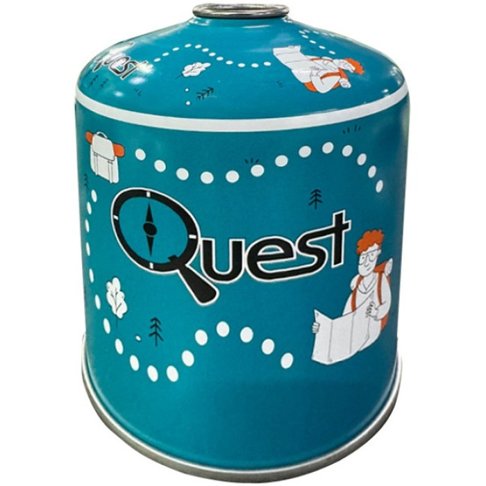 Набір із 12 шт газових балонів різьбових бутанових Quest, 450 г (Q-G450_12)
