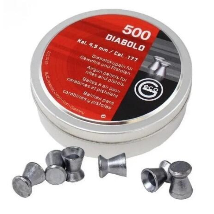 Пульки RWS GECO Diabolo 0,45 г, 500 шт, кал. 4,5 мм (2137453)