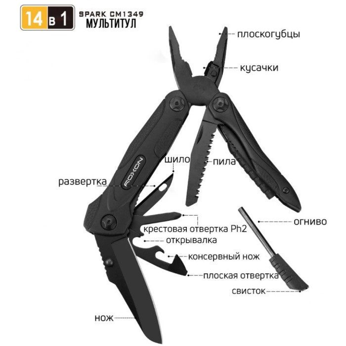 Мультитул Roxon Multi Tool Spark CM1349 (CM1349)