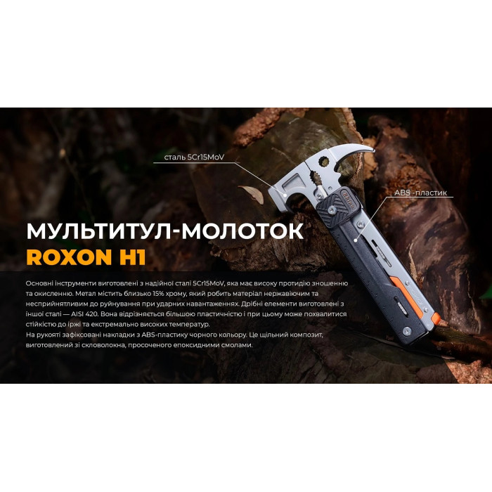 Мультитул-молоток Roxon H1 Black (Hum1)