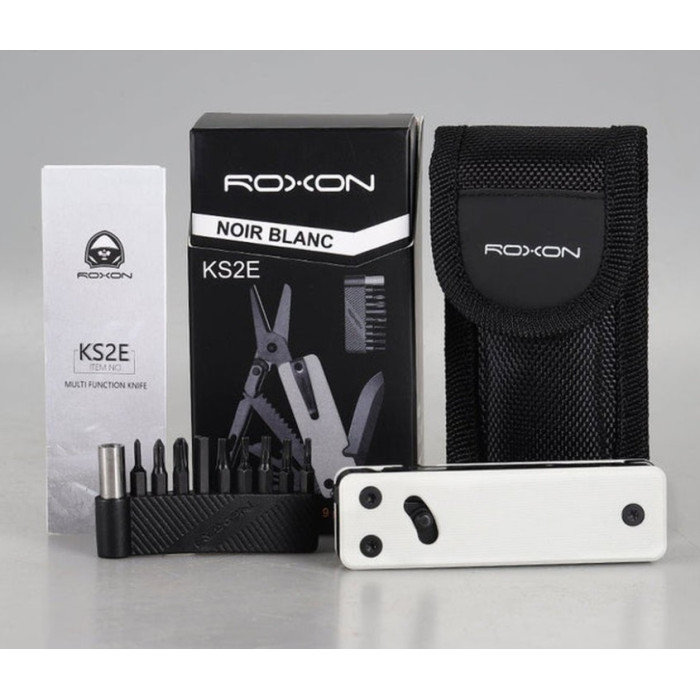Міні мультитул Roxon KS2E Noir, White (KS2ENoirBlancEdge)