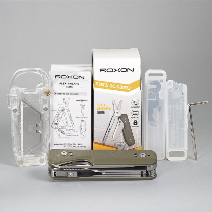 Міні мультитул Roxon Flex S505G, Green (S505Ggreen)