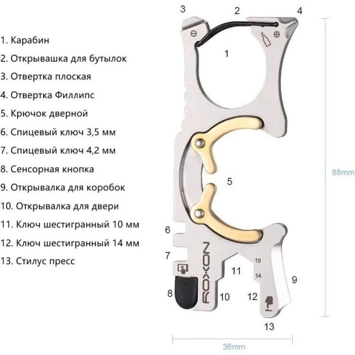 Мультитул Roxon Spirit S705 (S705)