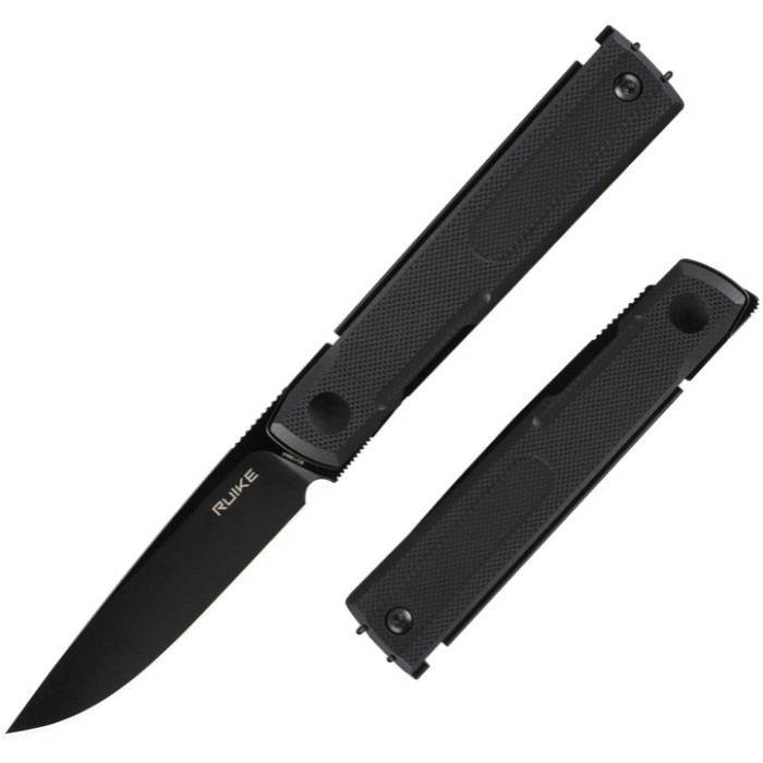 Ніж складаний Ruike D712-B, (7.7 см) 8Cr13MoV / G10 чорний (D712-B)