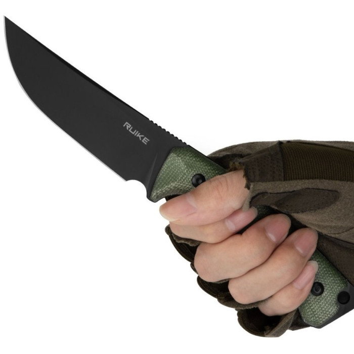 Ніж Ruike F186-MG, (11.8 см) D2 / Micarta зелений (F186-MG)