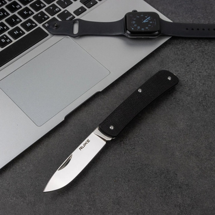 Нож многофункциональный Ruike Criterion L11, (8.5 см) 12C27 / G10 черный, 3 инстр. (L11-B)