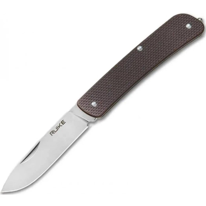 Ніж багатофункціональний Ruike Criterion L11, (8.5 см) 12C27 / G10 коричневий, 3 інстр. (L11-N)