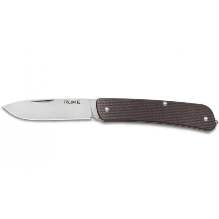 Ніж багатофункціональний Ruike Criterion L11, (8.5 см) 12C27 / G10 коричневий, 3 інстр. (L11-N)