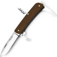 Нож многофункциональный Ruike Criterion L21, (8.5 см) 12C27 / G10 коричневый 12 инстр. (L21-N)