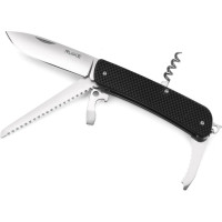 Ніж багатофункціональний Ruike Criterion L32, (8.5 см) 12C27 / G10 чорний, 13 інстр. (L32-B)