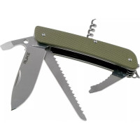 Нож многофункциональный Ruike Criterion L32, (8.5 см) 12C27 / G10 зеленый, 13 инстр. (L32-G)