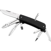 Нож многофункциональный Ruike Criterion L41, (8.5 см) 12C27 / G10 черный, 22 инстр. (L41-B)