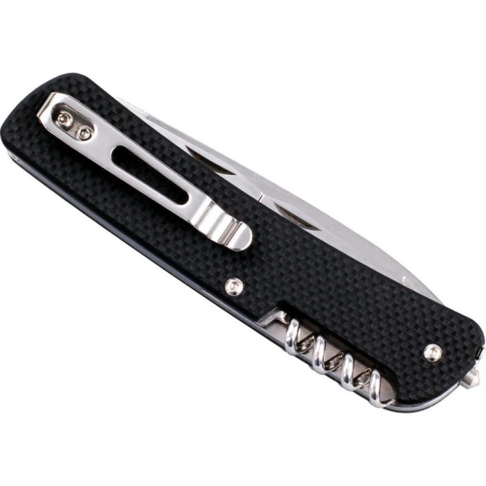 Нож многофункциональный Ruike Criterion L41, (8.5 см) 12C27 / G10 черный, 22 инстр. (L41-B)