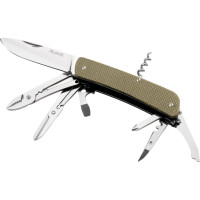 Нож многофункциональный Ruike Criterion L41, (8.5 см) 12C27 / G10 зеленый, 22 инстр. (L41-G)