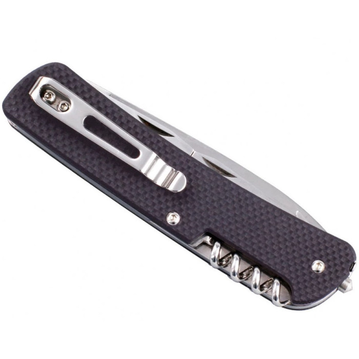 Нож многофункциональный Ruike Criterion L41, (8.5 см) 12C27 / G10 коричневый, 22 инстр. (L41-N)