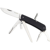 Ніж багатофункціональний Ruike Criterion L42, (8.5 см) 12C27 / G10 чорний, 19 інстр. (L42-B)