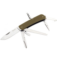 Нож многофункциональный Ruike Criterion L42, (8.5 см) 12C27 / G10 зеленый, 19 инстр. (L42-G)