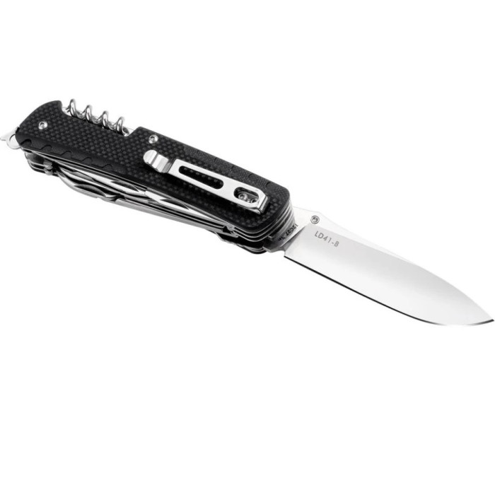 Нож многофункциональный Ruike Trekker LD41-B, (8.5 см) 12C27 / G10 черный, 22 инстр. (LD41-B)