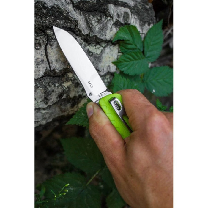 Ніж багатофункціональний Ruike LD43, (8.5 см) 12C27 / G10 зелений, 15 інстр. (LD43)