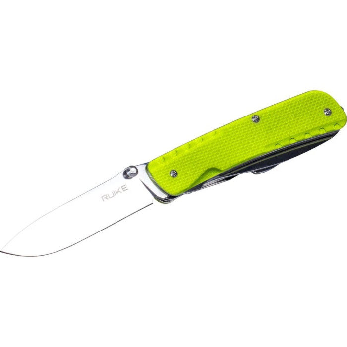 Ніж багатофункціональний Ruike LD43, (8.5 см) 12C27 / G10 зелений, 15 інстр. (LD43)