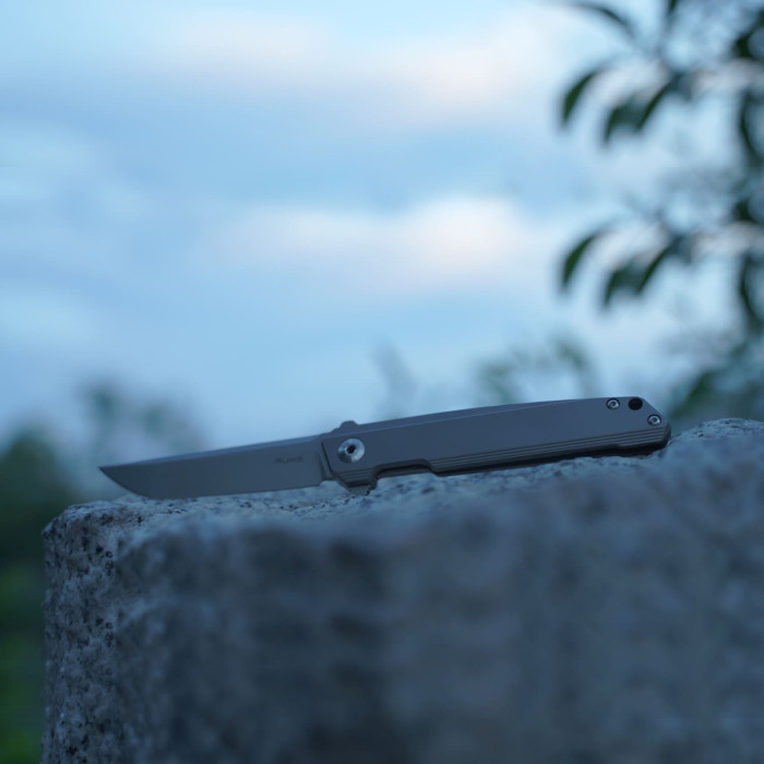 Нож складной Ruike M126-TZ, (9.1 см) steel 154СМ / TC4 (титан) серый (M126-TZ)