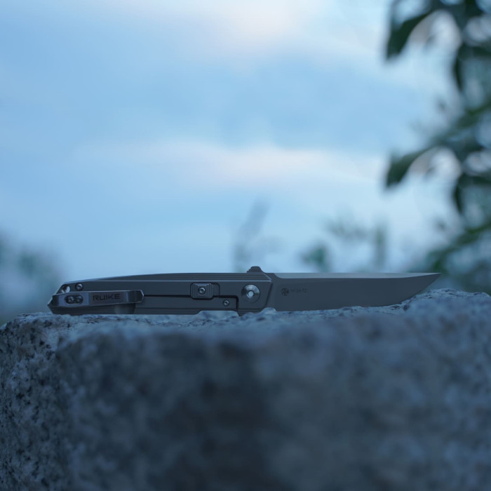 Нож складной Ruike M126-TZ, (9.1 см) steel 154СМ / TC4 (титан) серый (M126-TZ)