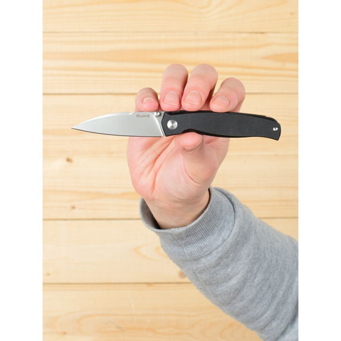 Ніж складаний Ruike M662-TZ, (7.4 см) steel 154СМ / TC4 (титан) + G10 чорний (M662-TZ)