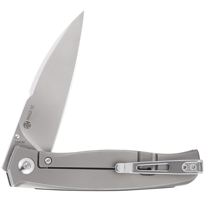 Ніж складаний Ruike M662-TZ, (7.4 см) steel 154СМ / TC4 (титан) + G10 чорний (M662-TZ)
